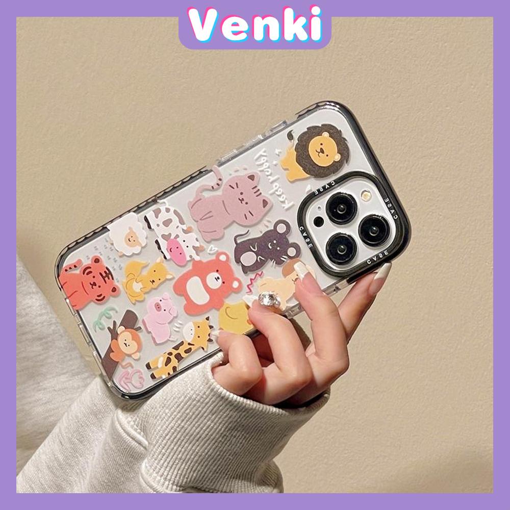 Venki - Case iPhone 11 iPhone Case Soft Case Bening Case Tebal Tahan Guncangan Bingkai Kamera Hewan Lucu Lucu Kompatibel dengan iPhone 14 Pro Max 13 Pro Max 12 Pro Max 11 Pro Max XR XS 7