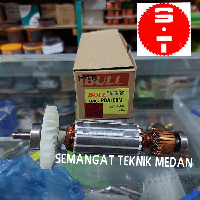 Murah PDA100M ARMATURE ANGKER GERINDA TANGAN HITACHI PDA100 M BULL PDA 100 M GML580