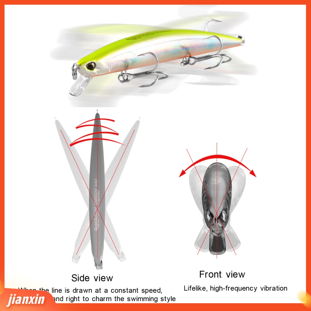 (in Stock) 14cm 18g Umpan Pancing Desain Simulasi Merampingkan Non-deformed Built-in Noise Bead Umpan Buatan Untuk Pecinta Memancing