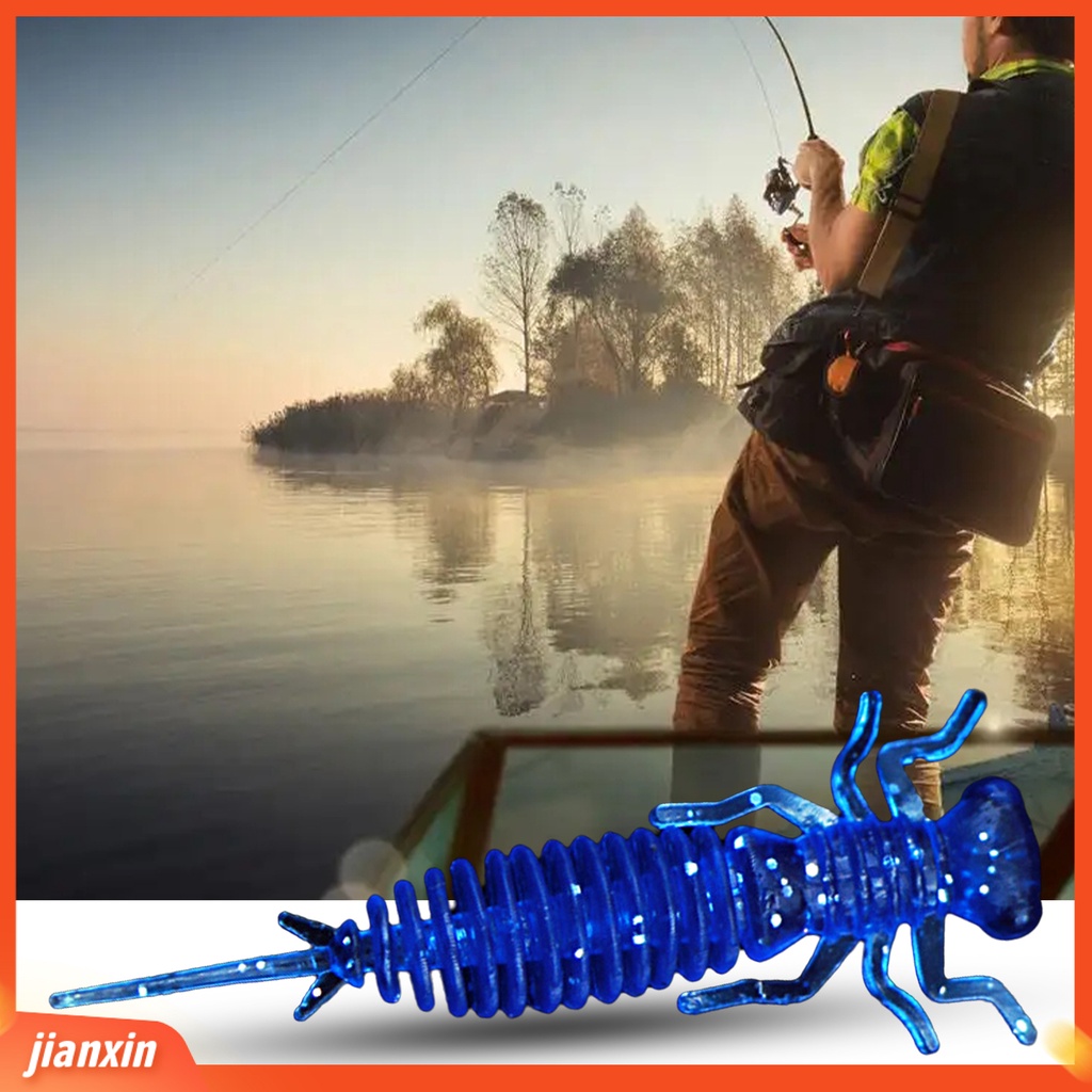 (In Stock) 10Pcs 4.2cm0.45g Umpan Ikan Simulasi Tinggi Menggoda Elastis Warna-Warni Lembut Palsu Lure Umpan Cacing Fishing Tackle