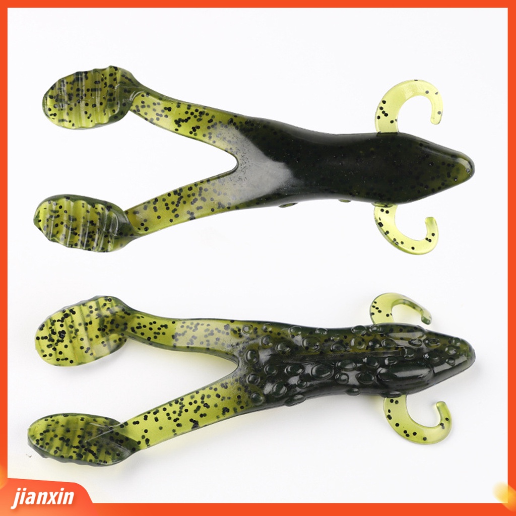 (In Stock) 10cm /11.9g Umpan Pemikat Kodok Berkaki Empat Dengan Serpihan Glitter Lembut Fleksibel Renang Yang Sangat Disimulasikan Umpan Bionik Memancing Memancing Perlengkapan Memancing