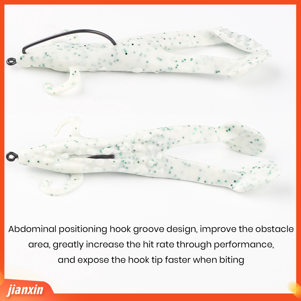 (In Stock) 10cm /11.9g Umpan Pemikat Kodok Berkaki Empat Dengan Serpihan Glitter Lembut Fleksibel Renang Yang Sangat Disimulasikan Umpan Bionik Memancing Memancing Perlengkapan Memancing