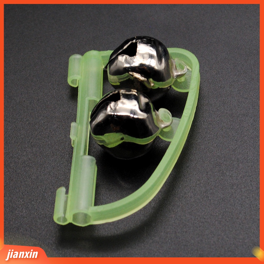 (In Stock) 2Pcs Outdoor LED Malam Memancing Gigitan Suara Alarm Aksesori Pelampung Ikan Twin Bell