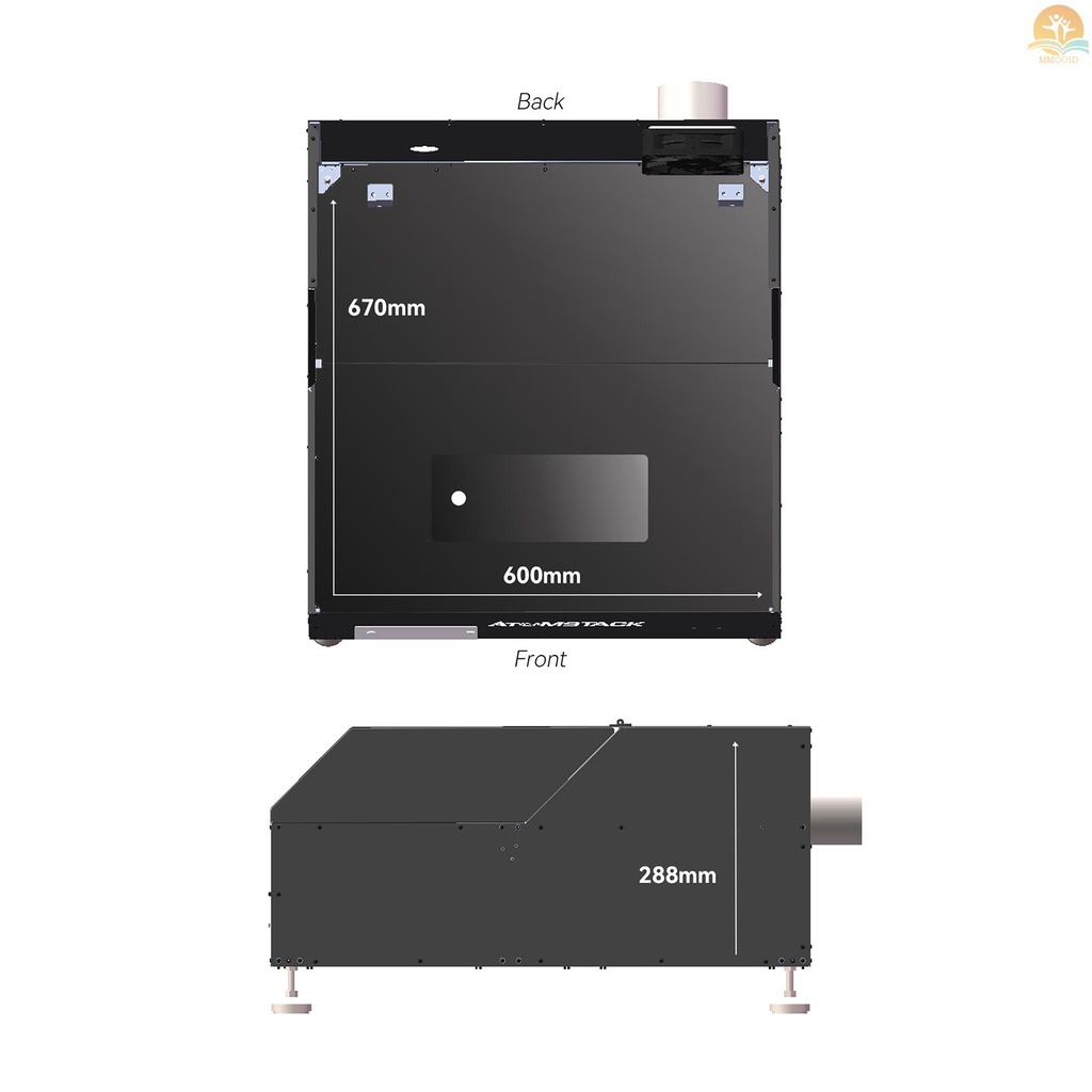 In Stock Atomstack B1 Mesin Laser Grafir Cutting Kotak Pelindung Semua Struktur Logam Akrilik Window Filter Protect Eyes Smoke Filter System Desain Dilepas Upgrade Aksesori