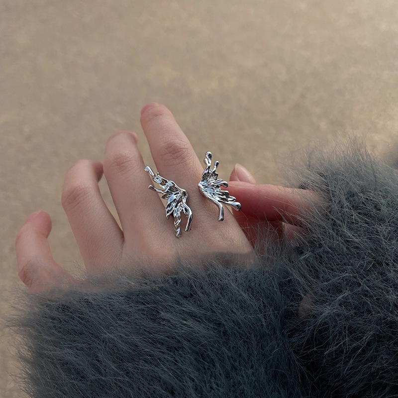 Cincin Model Kupu-Kupu Bahan Alloy Korea Untuk Anak Perempuan