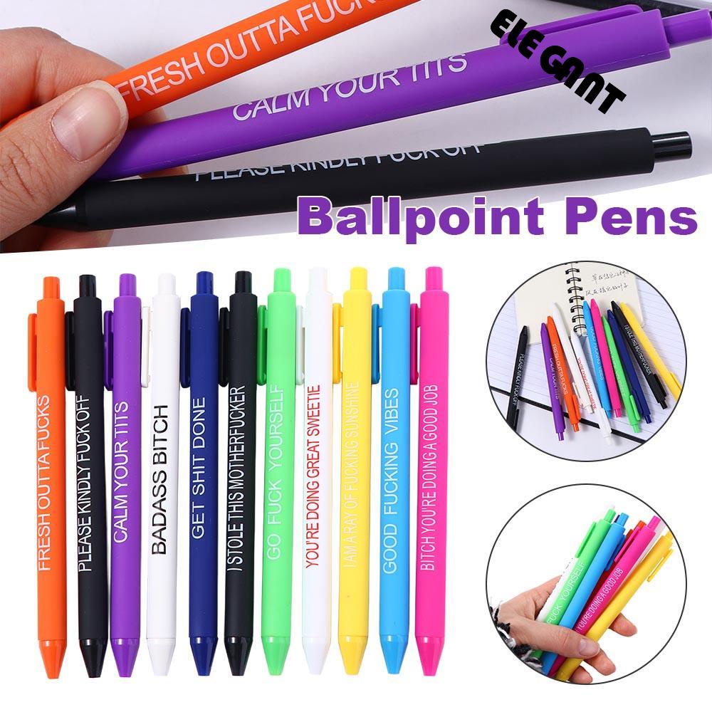 【 ELEGANT 】 Bolpoin Bolpoin Perlengkapan Sekolah Novelty Sister Gift Tinta Pulpen Tulisan 0.5mm Pulpen Lucu