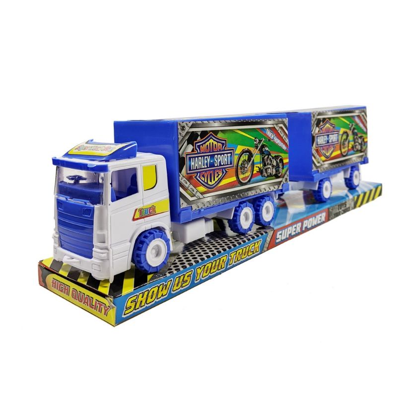 MAINAN MOBIL BOX GANDENG PULLBACK/ MAINAN TRUK GANDENG PULLBACK