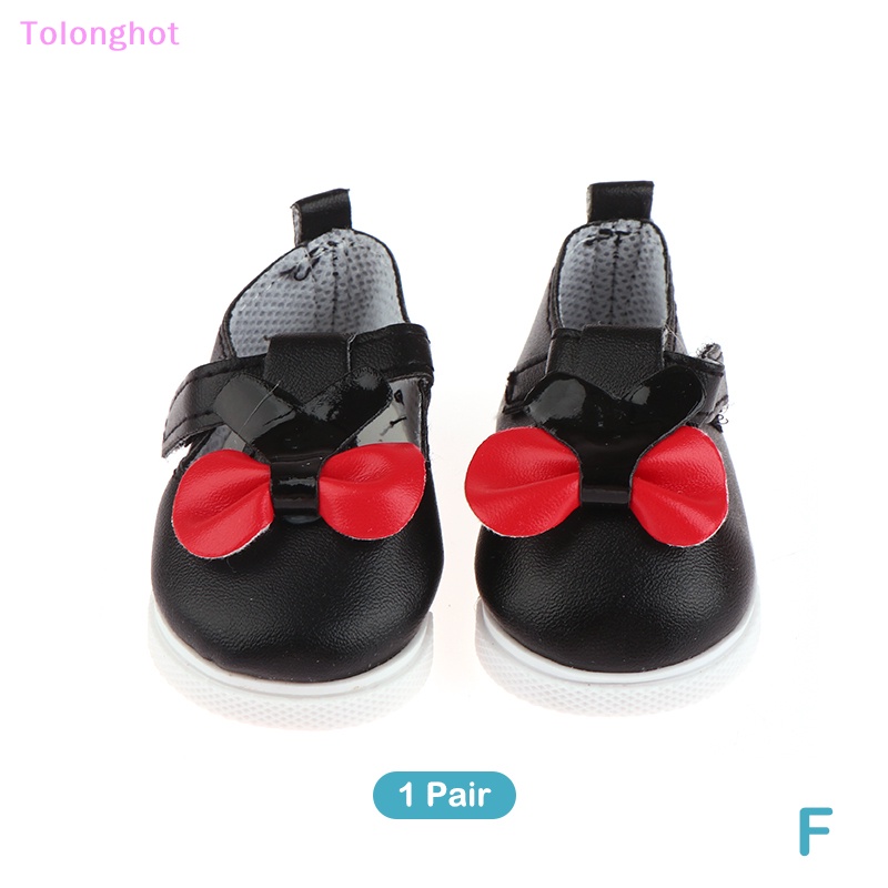 Tolonghot&gt; 1pasang Sepatu Boneka 18inch Sepatu Boneka Mainan Lucu Dasi Kupu Sepatu Datar Mini Velcro Sepatu Boneka Aksesoris Gadis Hadiah Dengan Baik