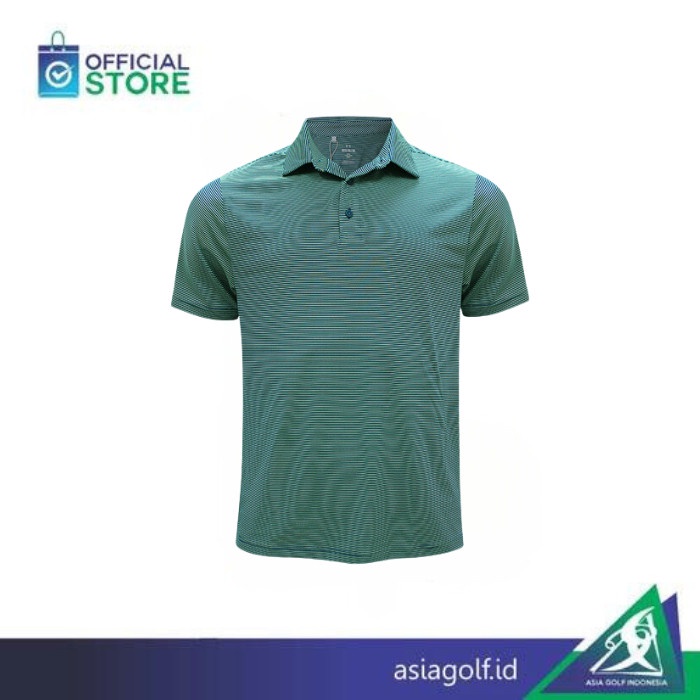 T Shirt Golf Under Armour Green Bride Stripe | Golf | Kaos Golf Polo
