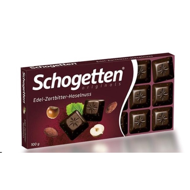 

Schogetten Dark Chocolate With Hazelnut 100Gr - Coklat Kacang Hazenut