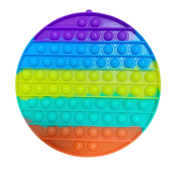 Fidget Push Pop It Rainbow JUMBO 20cm Fidget Toy Push Bubble TIKTOK - Square