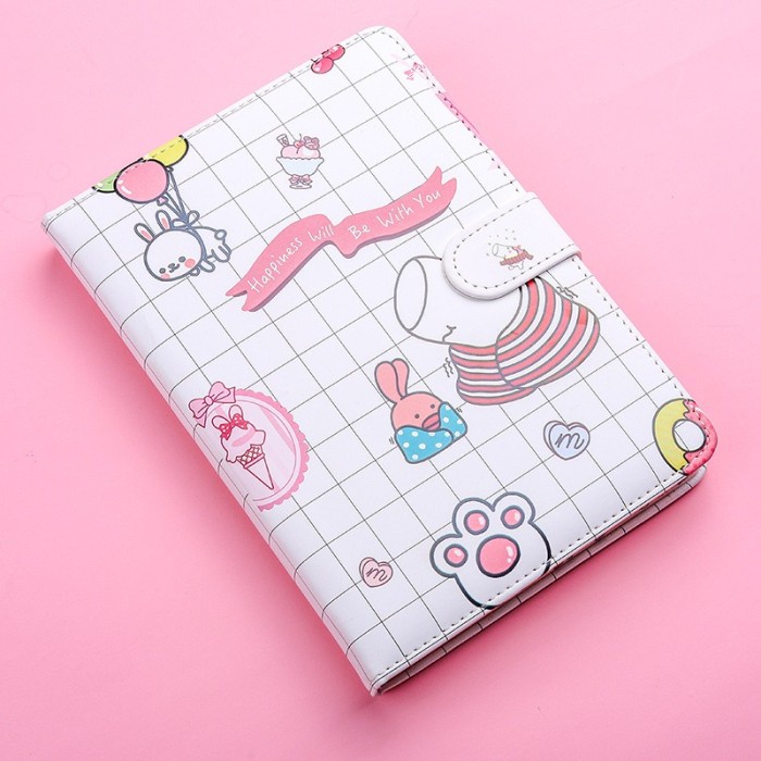 

✨BISA COD✨ -Buku Diary Journal Agenda Notebook Planner Magnetic Hard Cover Cute - MOTIFC