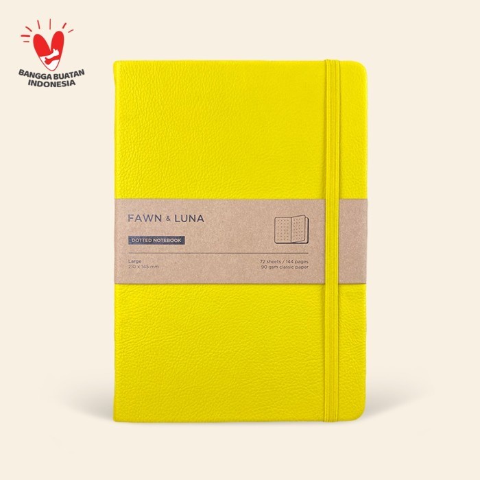 

✨BISA COD✨ -Notebook Large A5 - Lemon Drop - Buku Jurnal / Agenda - Ruled