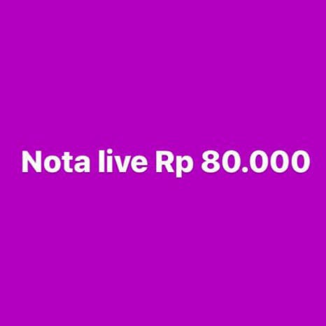 

✨BISA COD✨ -Nota live Rp 80.000