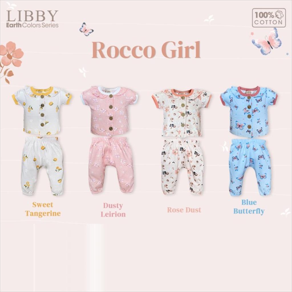 [TOMS] LIBBY (1stel) Earth Stelan Rocco Set Pendek - Celana Panjang Motif Girl Boy