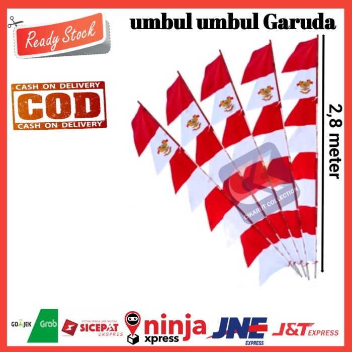 EDD umbul umbul Segitiga - Merah Putih