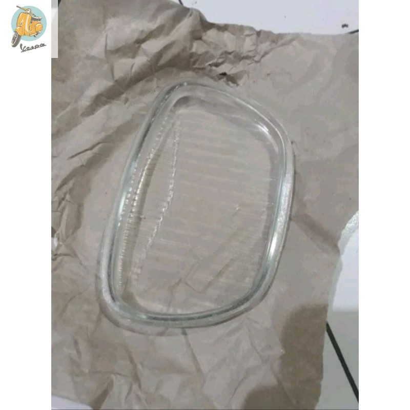 kaca lampu depan vespa super sprint