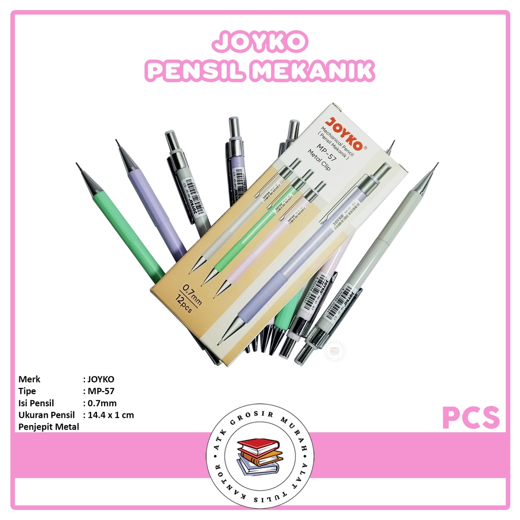 

JOYKO - Pensil Mekanik Mechanical Pencil MP-57 0.7mm - Pcs