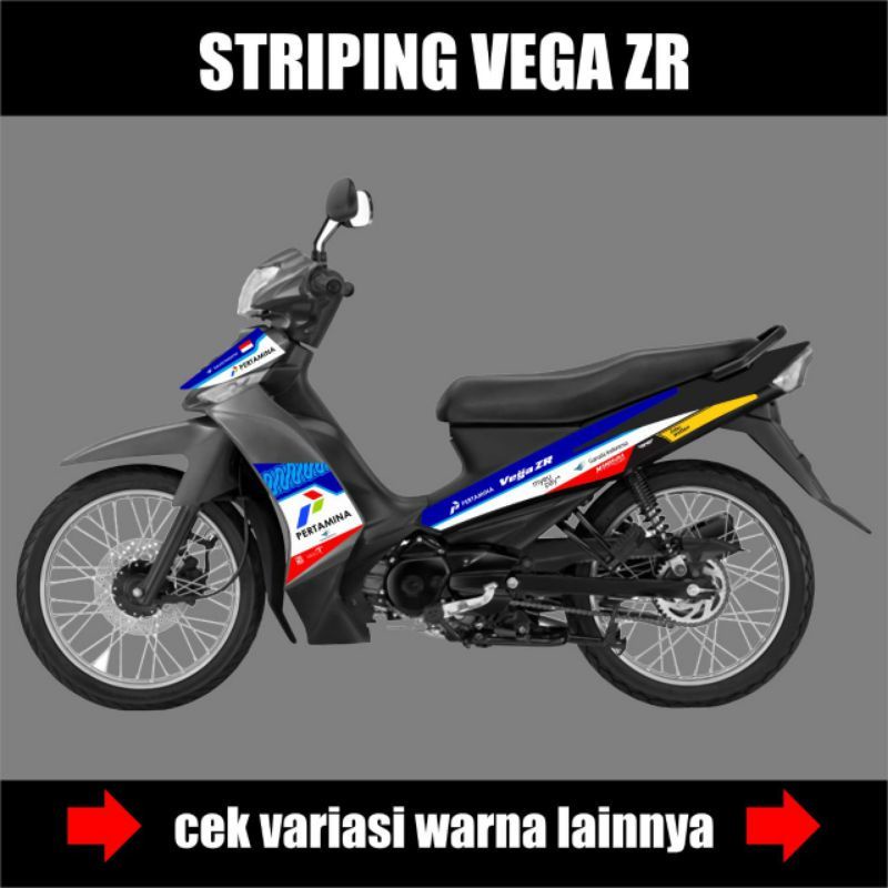Striping Yamaha Vega ZR - Stiker List Variasi Vega ZR Motif Mandalika