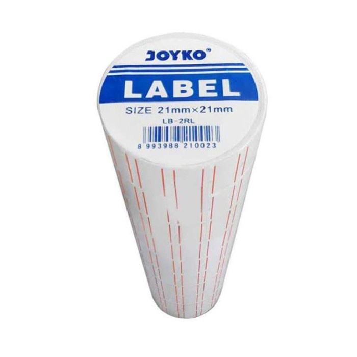 

Kertas Label Harga Joyko 1 Baris [LB-2RL/1 Roll] / Isi Ulang Refill