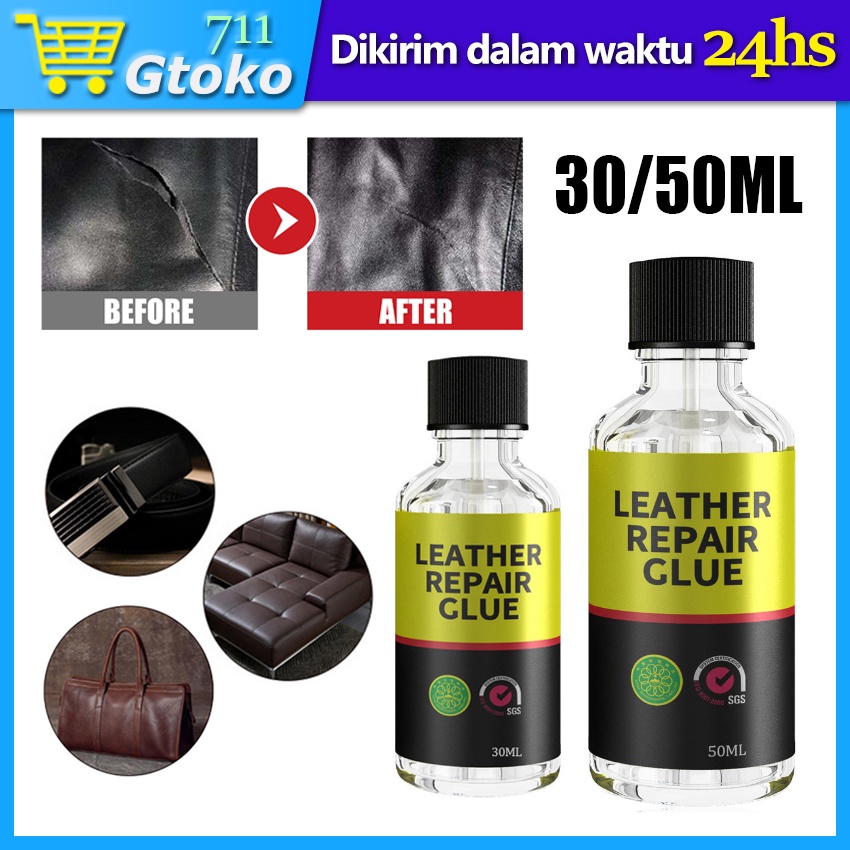 Lem Reparasi Kulit Leather Jok Kursi Mobil Tas Sepatu Sofa Jaket Super Glue Lem Perbaikan Kulit