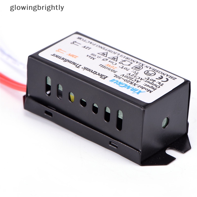 [glowingbrightly] 20w AC 220V Ke 12V LED Power Supply Driver Trafo Elektronik TFX