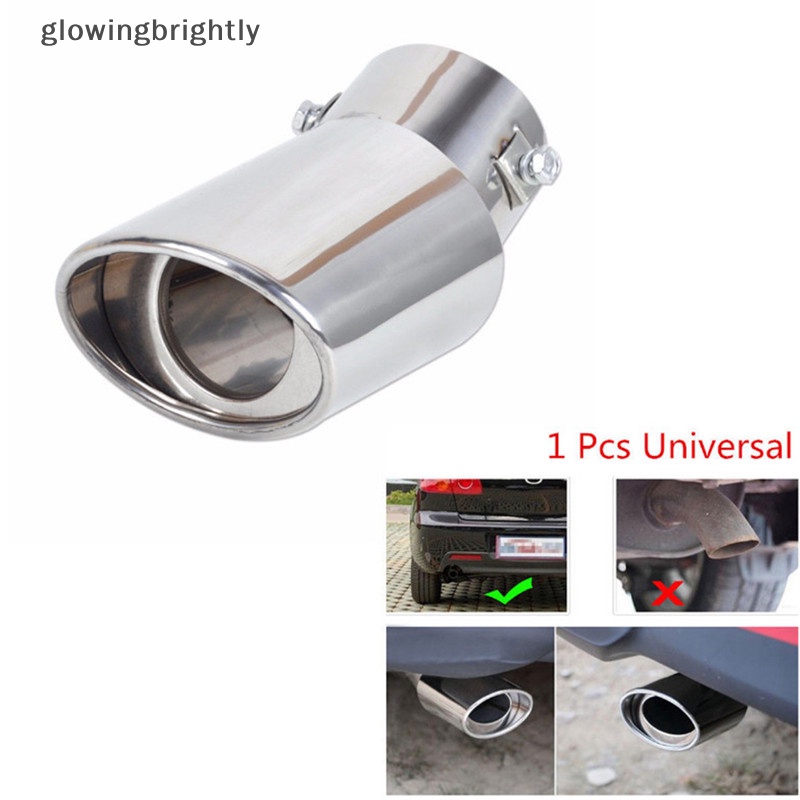 [glowingbrightly] Pipa Tip Knalpot Knalpot Ekor Knalpot Universal Mobil Stainless Steel Chrome TFX