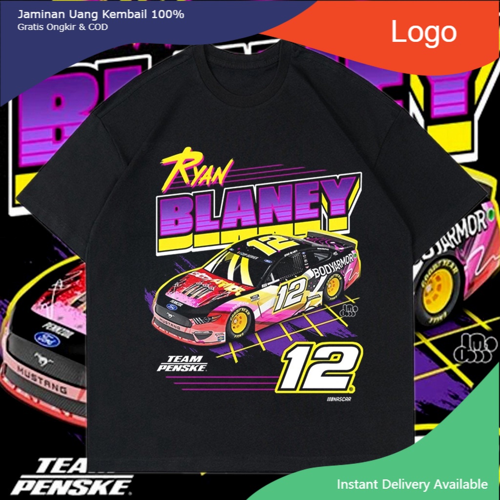 KAOS NASCAR VINTAGE RYAN BANLEY | TSHIRT NASCAR VINTAGE RACING | KAOS MOBIL BALAP