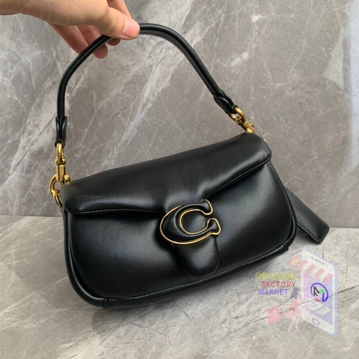 VS TAS C0ACH 3880 Tabby Pillow Shoulder Bag 18 Black ORIGINAL