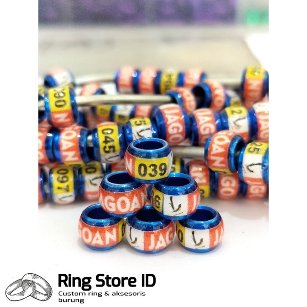 RING BURUNG SUDAH TERCETAK NAMA  MURAI BATU LOVEBIRD