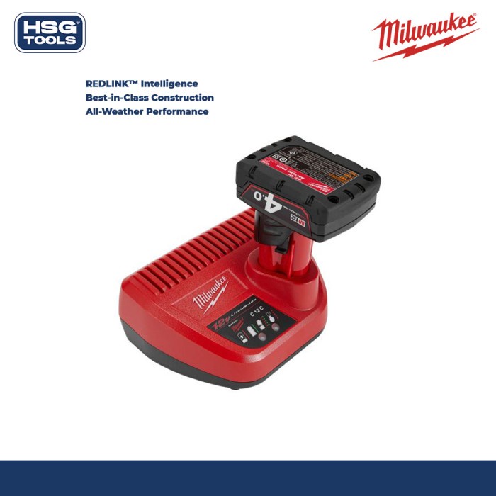 MILWAUKEE M12-18 C CHARGER BATERAI M12 M18 COMBO CHARGER