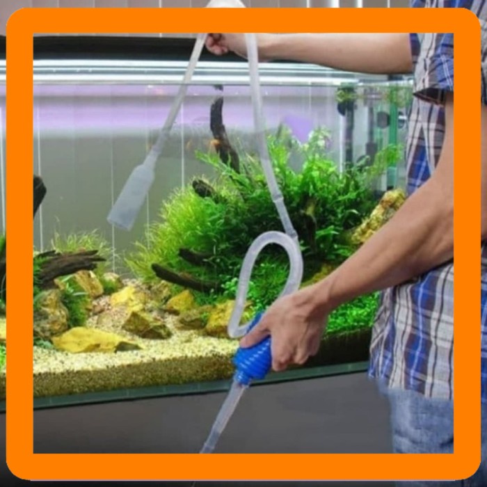 Cleaner Pump Aquarium Alat Penguras Sedot Kuras Air Kolam Ikan Cupang Best Seller