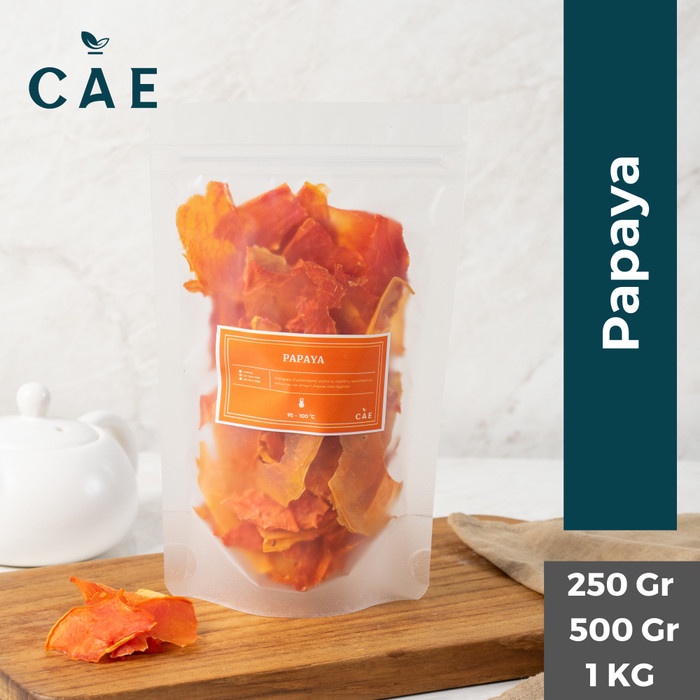 

Papaya Dried Buah Pepaya Kates Kering Fruit Alami Premium 250 Gr-1 KG