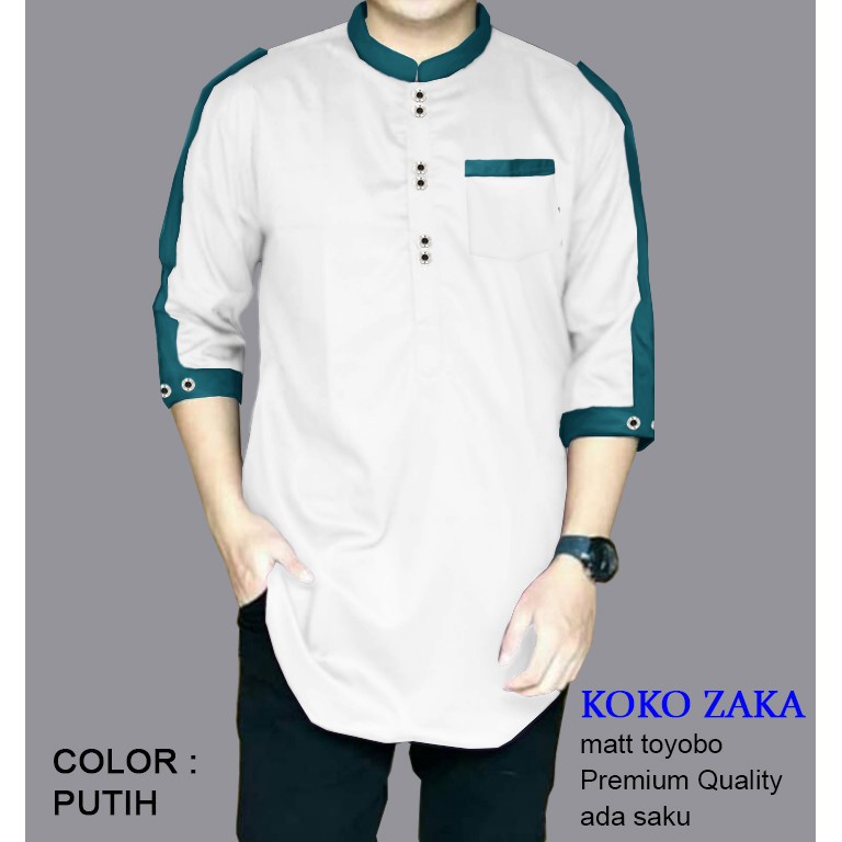 KOKO ZAKA Baju Koko Qurta Pria,Baju Koko Pria Terbaru
