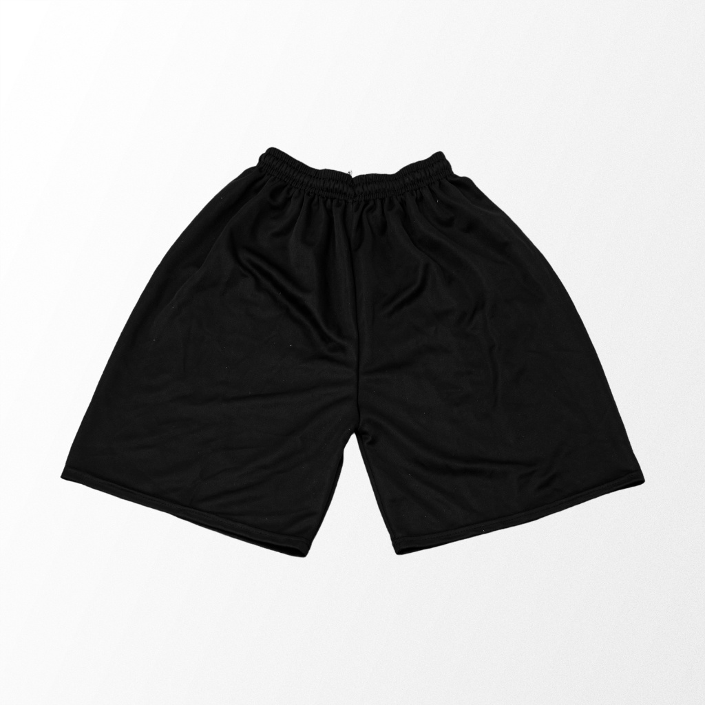 celana pendek pria wanita sport terbaru-HITAM TANPA LOGO