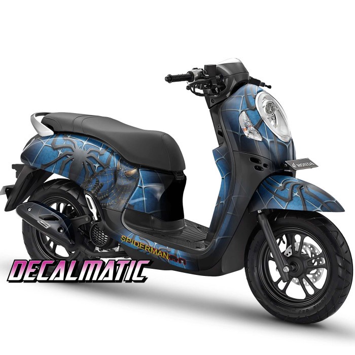 Decal Full Body + Stiker Dashboard Scoopy Semua Tipe - Spiderman