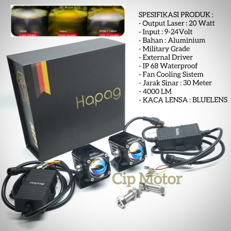 Lampu D2 Laser MotoLed Moto Led DUROMOTO M1 X1 DuroMoto M5 M6 HAPAG X1