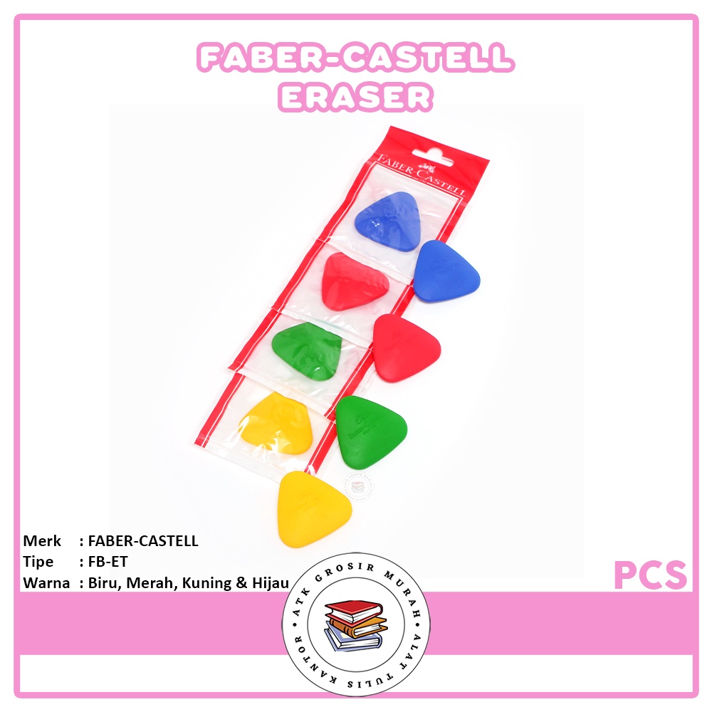 FABER CASTELL - Penghapus Crayon & Pensil Warna - Pcs
