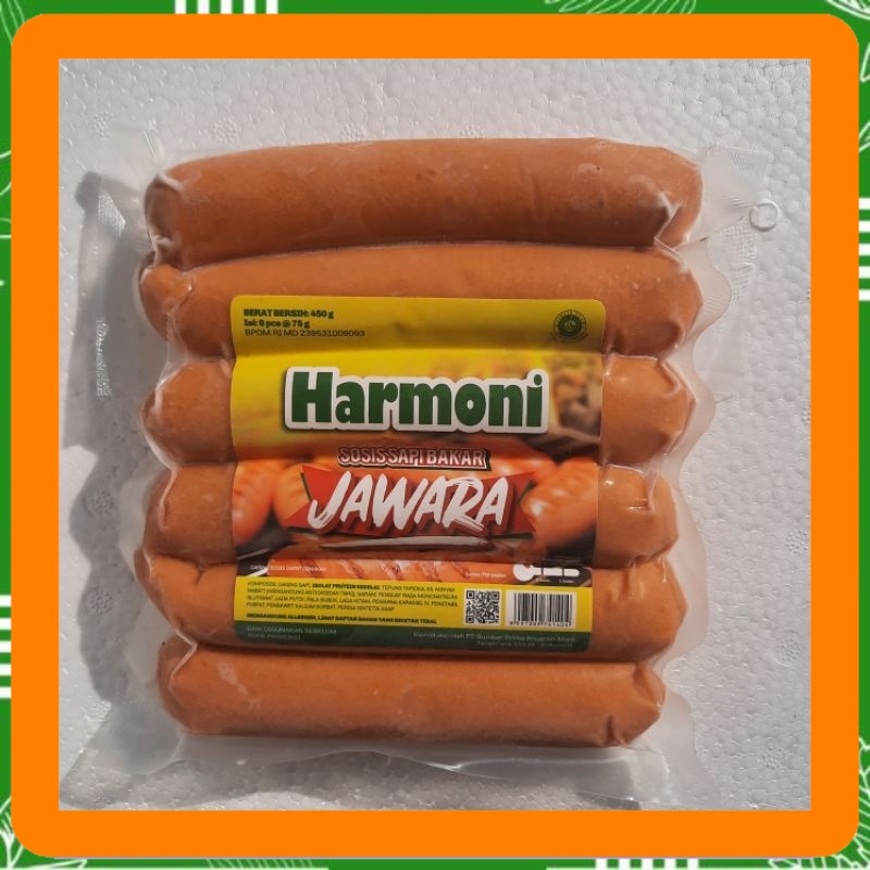

Harmoni sosis sapi bakar jawara 450 gram isi 6 pcs Best Seller