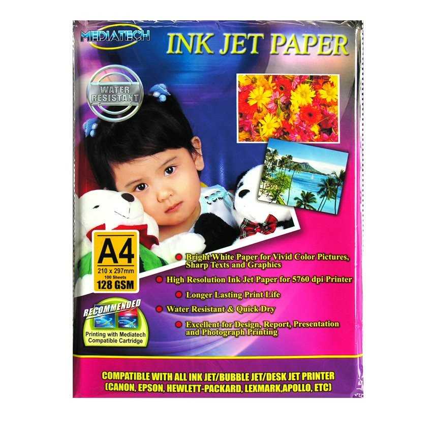 

Mediatech Inkjet Paper A4 128gsm - 100 sheet