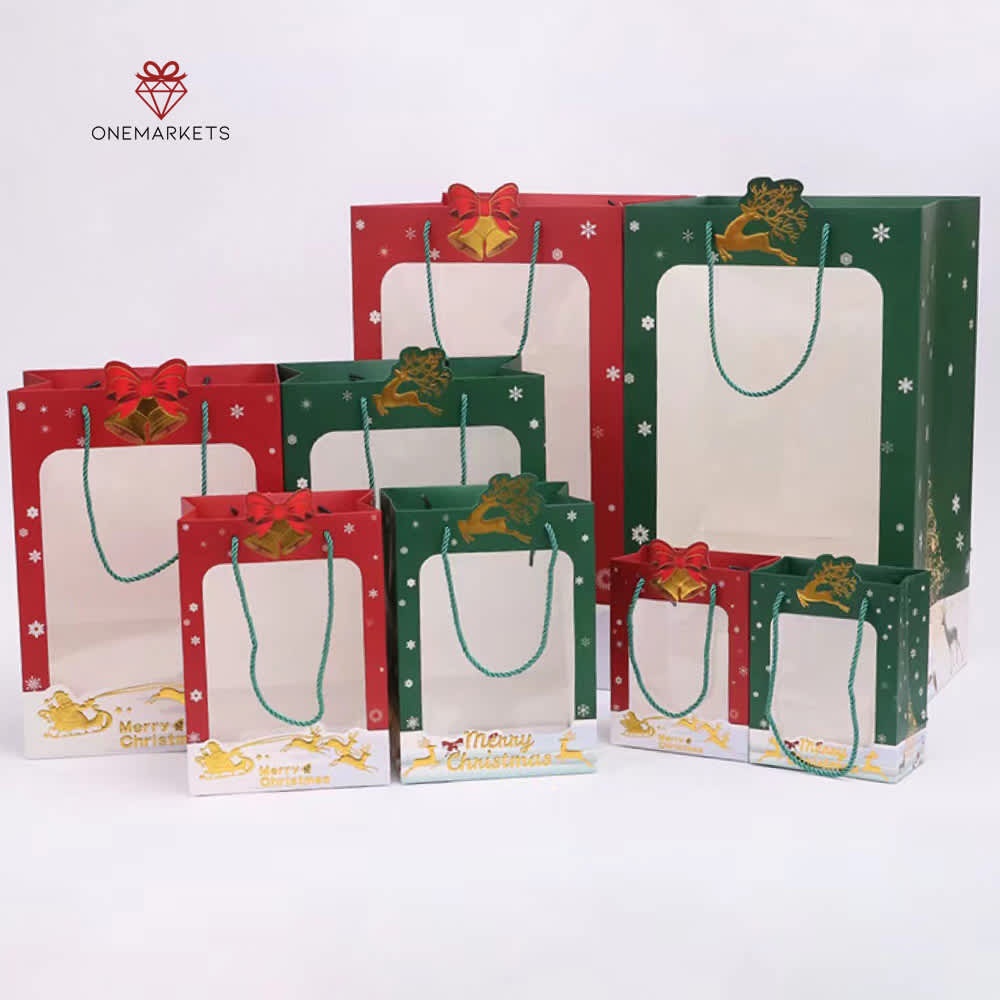 

Paperbag Mika Rusa - Tentengan Transparan Natal - Aksesoris Tas Christmas - GB129