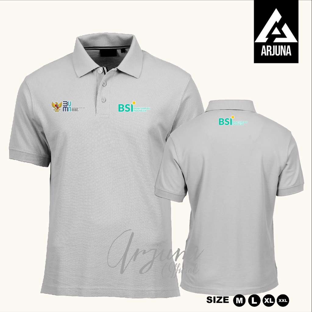 Kaos Kerah Poloshirt Shirt Baju Bank BSI BANK SYARIAH INDONESIA- Vimelnesha