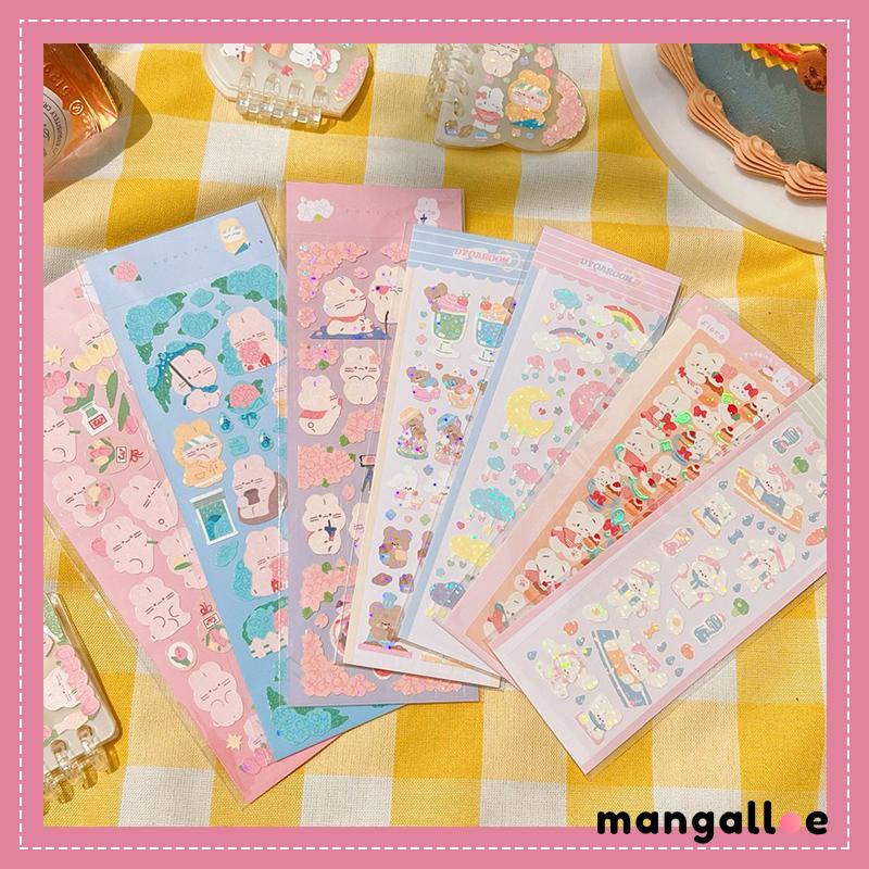 

Stiker Buku Tempel Dekorasi Kartun Pola Kecil Gadis Anak Stiker Kelinci Lucu Manis -MG