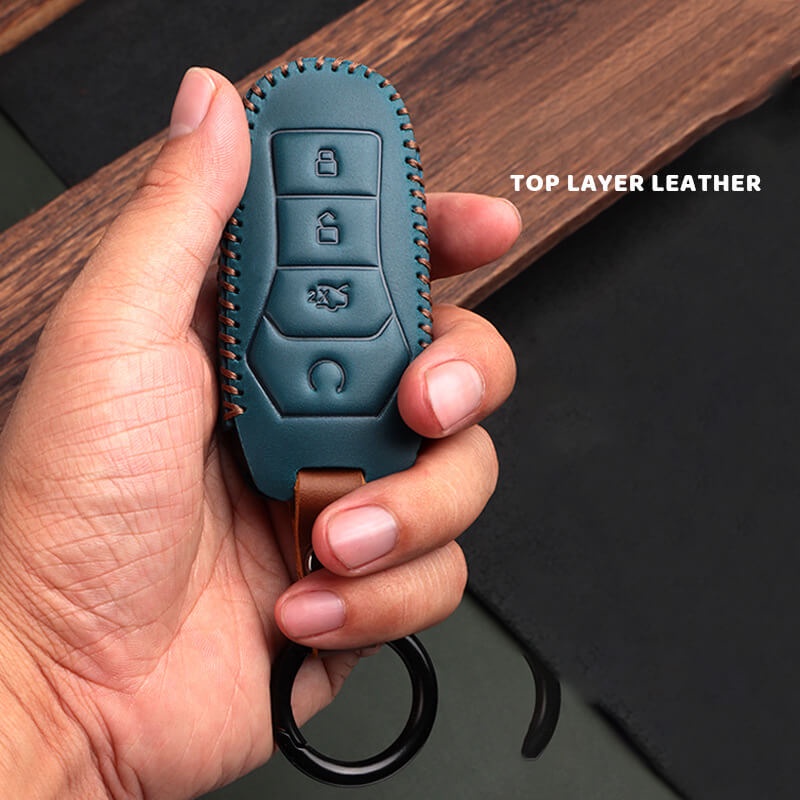 [Tersedia] Cover Case Kunci Mobil Bahan Kulit Sapi Untuk Aksesori Kunci Mobil Masuk Pintar BYD Atto 3mulai