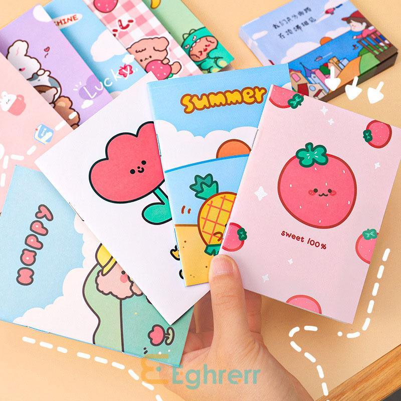 

✨EG-Kartun Nilai Tinggi 64K Soft Face Copy Notebook Kecil Hadiah Alat Tulis Siswa Buku Saku Notebook-Eghrerr