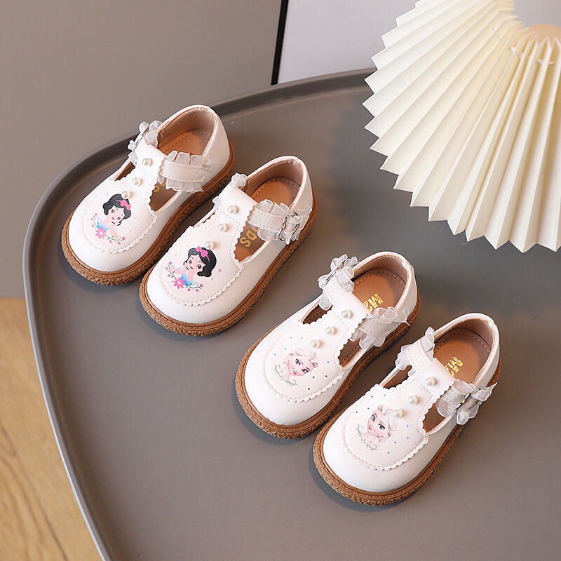 (COD) Sepatu Pesta Anak Perempuan Import QUEEN/Flat shoes berenda mutiara/ Sepatu Anak Perempuan size 23-30