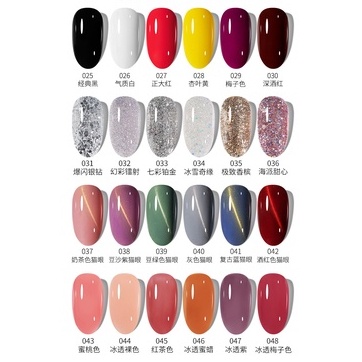 ~AB~ Charzieg Nail Gel Polish Kutek Pink 8 mL 48 Colors Kuteks Gel UV Cat Kuku | Kutek Gel UV | Kutek Nail Arts | UV Gel Polish