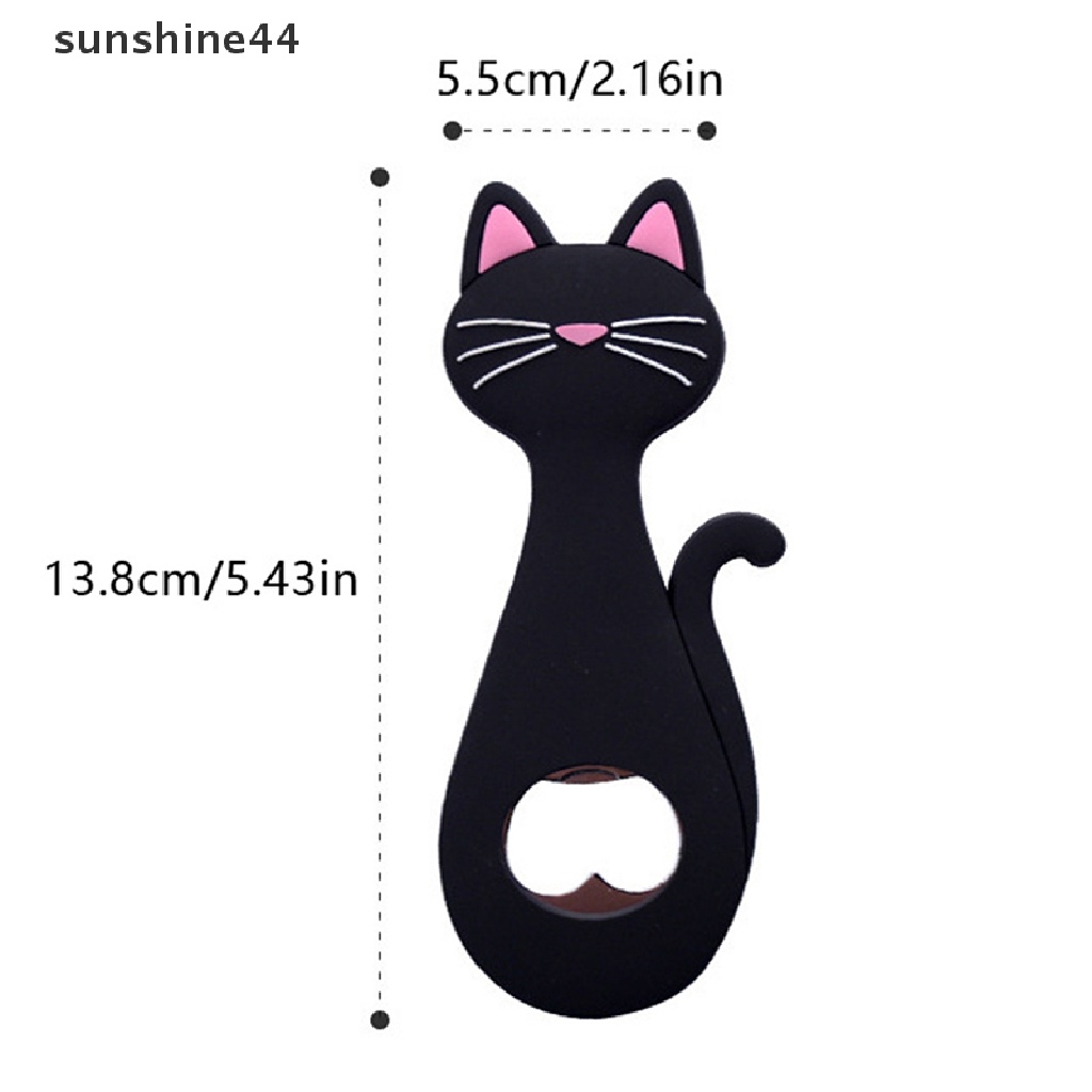 Sunshine Pembuka Botol Kulkas Magnet Cartoon Beer Bottle Opener Pembuka Bir Kucing ID