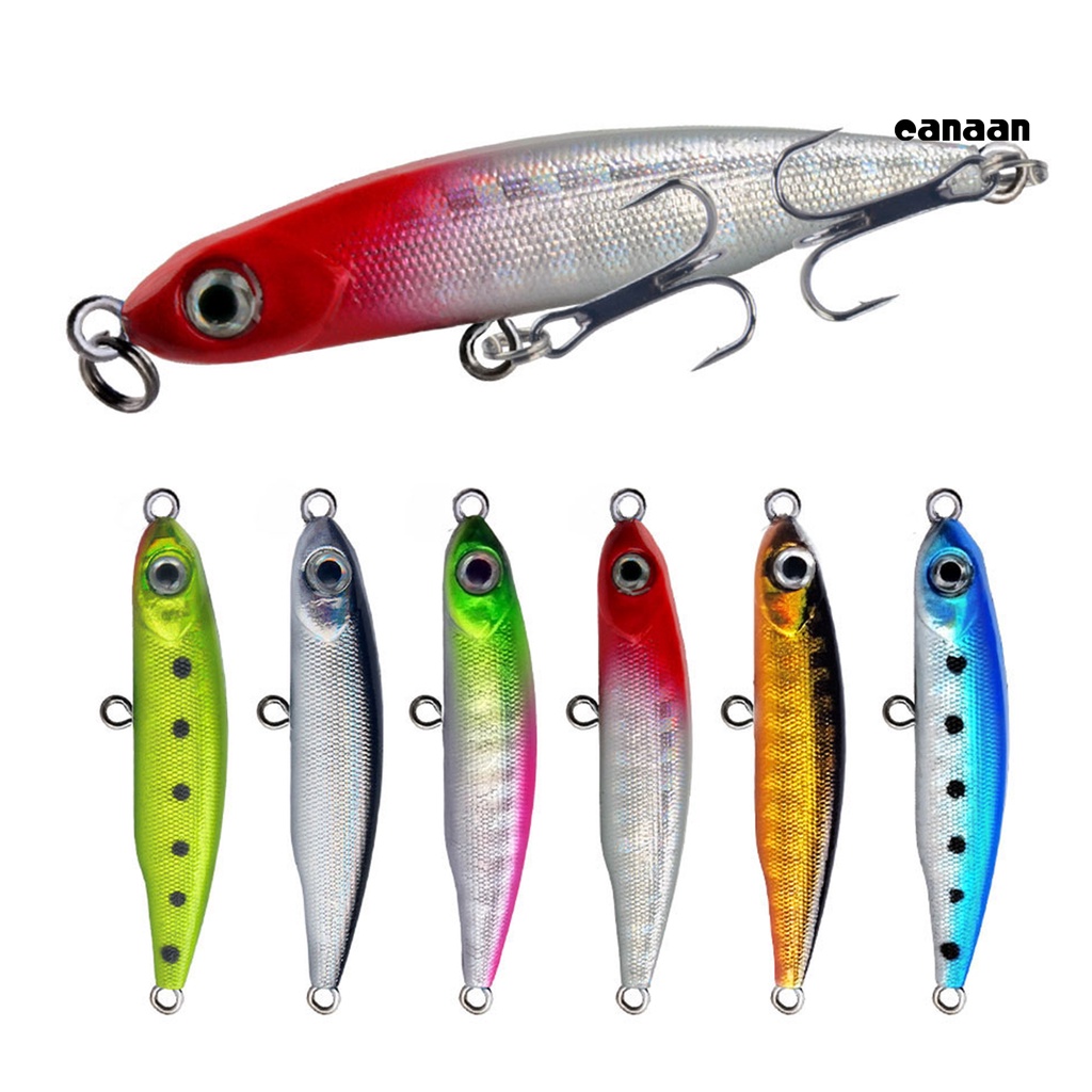 Cnn-5.3cm/3g Lure Bait 2kait Treble Tajam Barb Vibrant Steel Balls Plat Lidah Panjang Tenggelam Perlahan Umpan Bionik Untuk Memancing Di Luar Ruangan