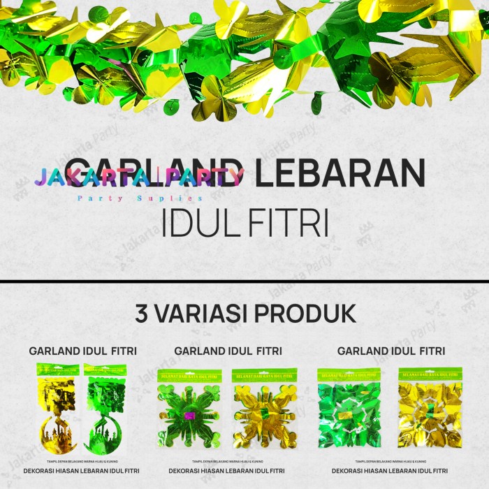 Hiasan idul fitri garland idul fitri hiasan lebaran decorasi idul fitri hiasan ramadhan ornamen idul fitri ornamen lebaran